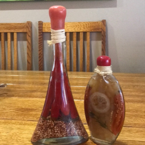 Two bottles w mixed vegies decor only - Picture 2 of 2